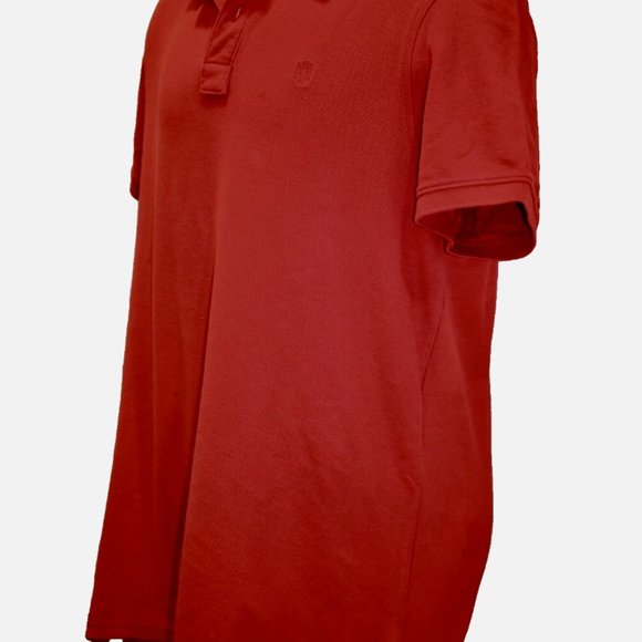 NWOT VINTAGE L red MENS logo DNNY polo shirt COTTON PERU Neiman Marcus 1990s - Picture 8 of 8